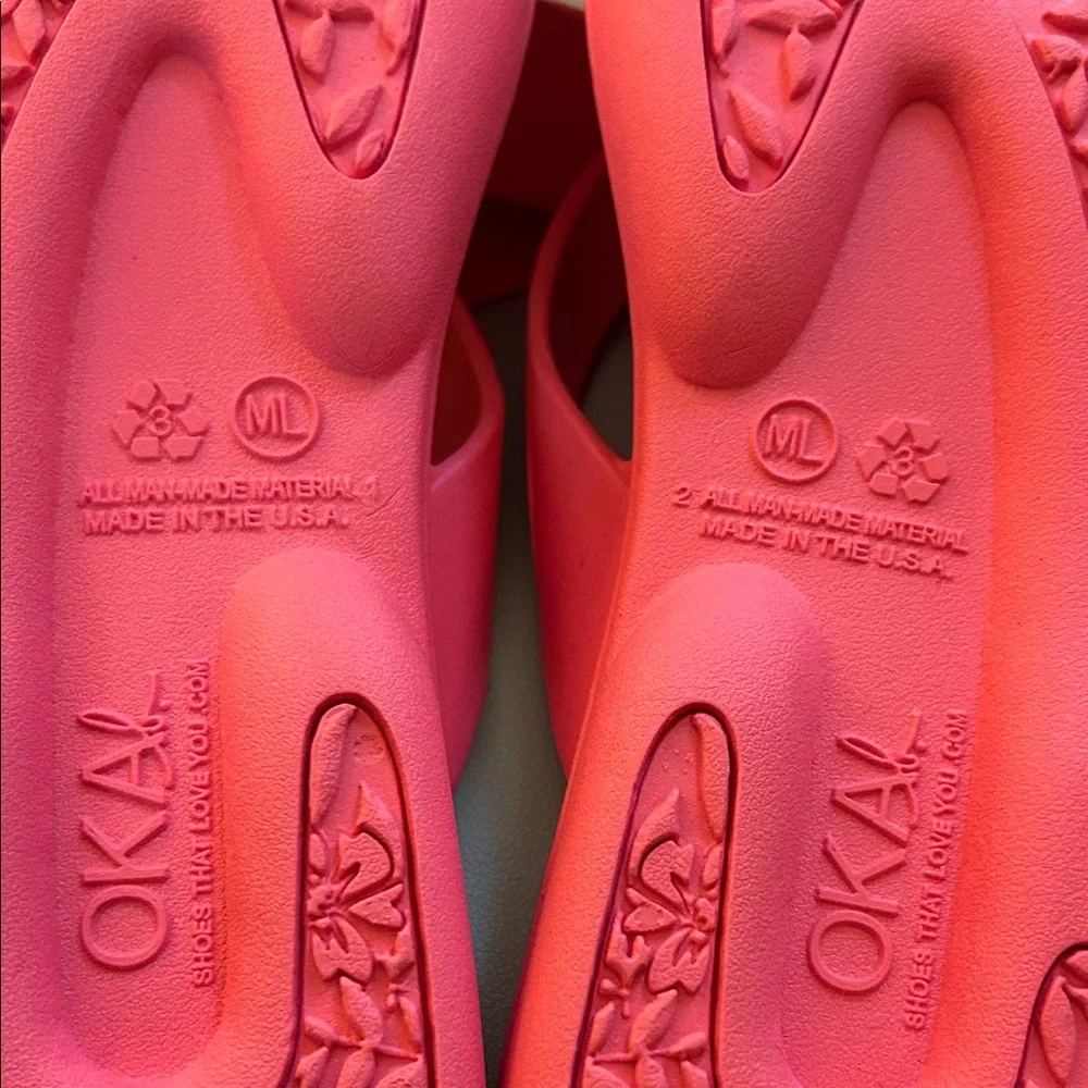 Oka B - Pink Women's Slide Sandals - Picture 4 of 5